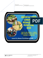 Orientaciones Congreso Pedagógico Municipal 2020 28 - 01 - 2020 PDF