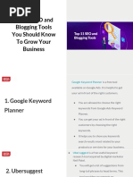 Top 11 SEO and Blogging Tools You Should Know to Grow Your Business