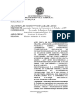 Parecer Do PGR Sobre A Lei de Goiás e o Amianto