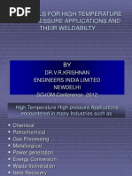 Materials For High Temperature High Pressure Applications and