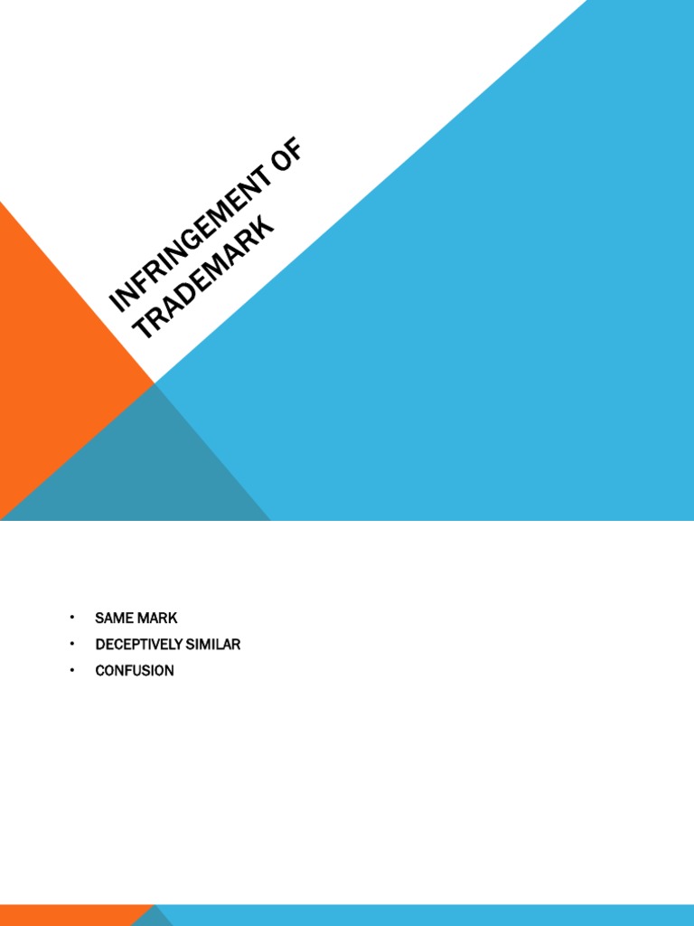 Infringement of Trademark | PDF | Trademark | Government