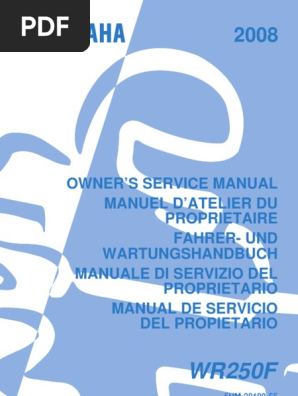 ⭐️超レア品！YAMAHA WR250F(W)オーナーズサービスマニュアル ⭐️超レア品！YAMAHA WR250F(W)オーナーズサービスマニュアル