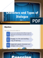 Characters and Types of Dialogue
