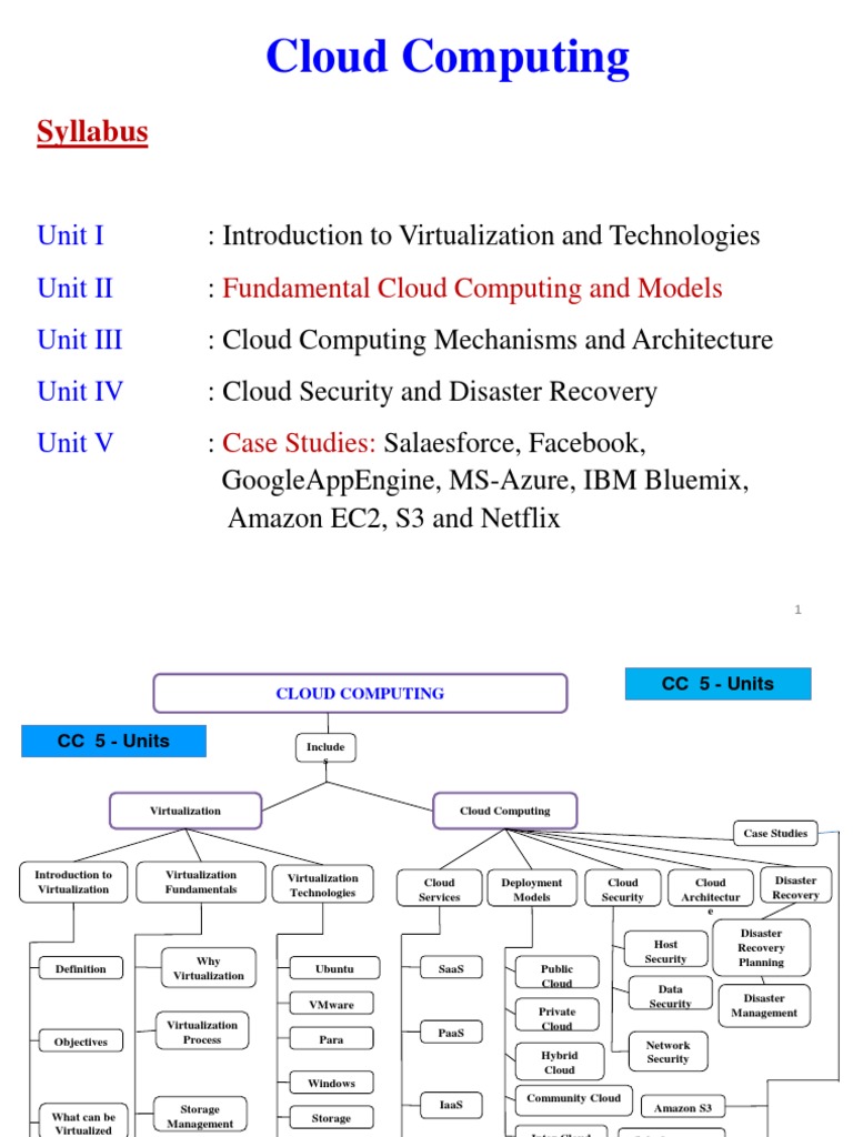 Fundamentals of Cloud Computing Syllabus | PDF | Software As A Service ...