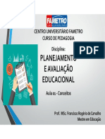Planejamento e avaliação educacional