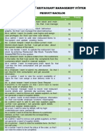 Castle Bay Restaurant Management System - Product & Sprint Backlogs Last Edit-2