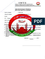 Formulir Pendaftaran Akhi Wa Ukht Qur'an