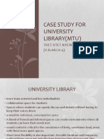 Case Study For University Library (Thet Htet Nyein)