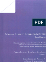 MANUEL ALBERTO ALVARADO MÉNDEZ, Semblanza. Autor Camilo Ernesto Rodriguez-Gutierrez