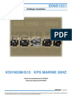 Parts manual Kholer KDI 1903 - 2504
