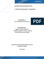 Ejercicios de Funcion Exponencial y Logaritmica