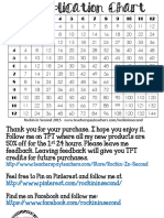 MultiplicationChartFREEBIE PDF