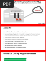 Hot Cloning of On-Premise Non Container Database (Non-CDB) To Oracle Database Cloud Service (DBaaS) Container Database (CDB)