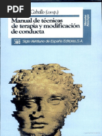 Manual de Tecnicas de Terapia y Modificacion de Conducta PDF