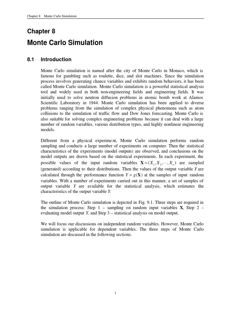 ch8 PDF | PDF | Monte Carlo Method | Randomness