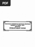 Download Peraturan Pemerintah Republik Indonesia Nomor 24 Tahun 1997 Tentang Pendaftaran Tanah by Komhukum Corp SN44692155 doc pdf