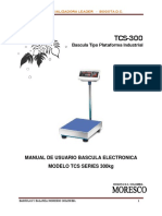 Bascula Electronica Moresco Modelo Tcs Series 300kg - Manual