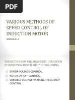 Various Methods of Speed Control of Induction Motor-1