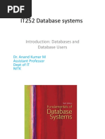 Anand Kumat Lec-1 DB systems