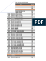 Lista de Precios PVP Espanol Campana 2020