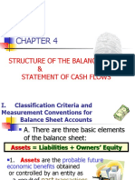 Structure of Balance Sheet &amp Cash Flows