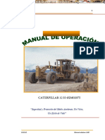 Manual Operacion Mantenimiento Motoniveladora CATERPILLAR