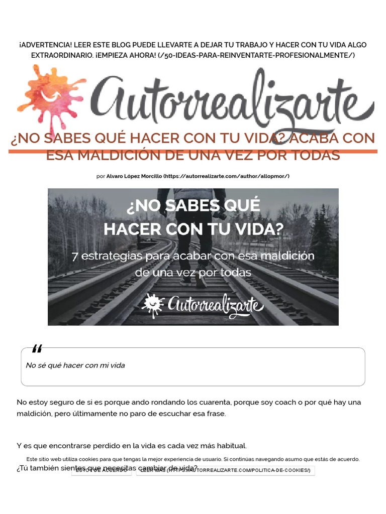 No Se Que Hacer Con Mi Vida 7 Estrategias Que Te Ayudaran Experiencia De Usuario Cookie Http
