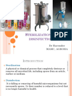 Sterilization and Disinfection - PART I