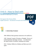 Unit 4 - How To Deal With Grammar Errors