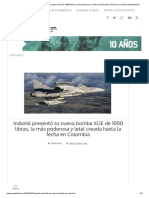 Indumil Presentó Su Nueva Bomba XUE de 1000 Libras, La Más Poderosa y Letal Creada Hasta La Fecha en Colombia - Webinfomil