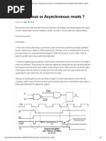 Synchronous or Asynchronous Resets - VLSI Design Interview Questions With Answers - Ebook