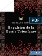 Expulsion de la bestia triunfante - Giordano Bruno