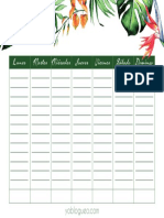 Planner Semanal Tropical PDF