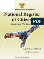 National Register of Citizen Genesis and Way Forward