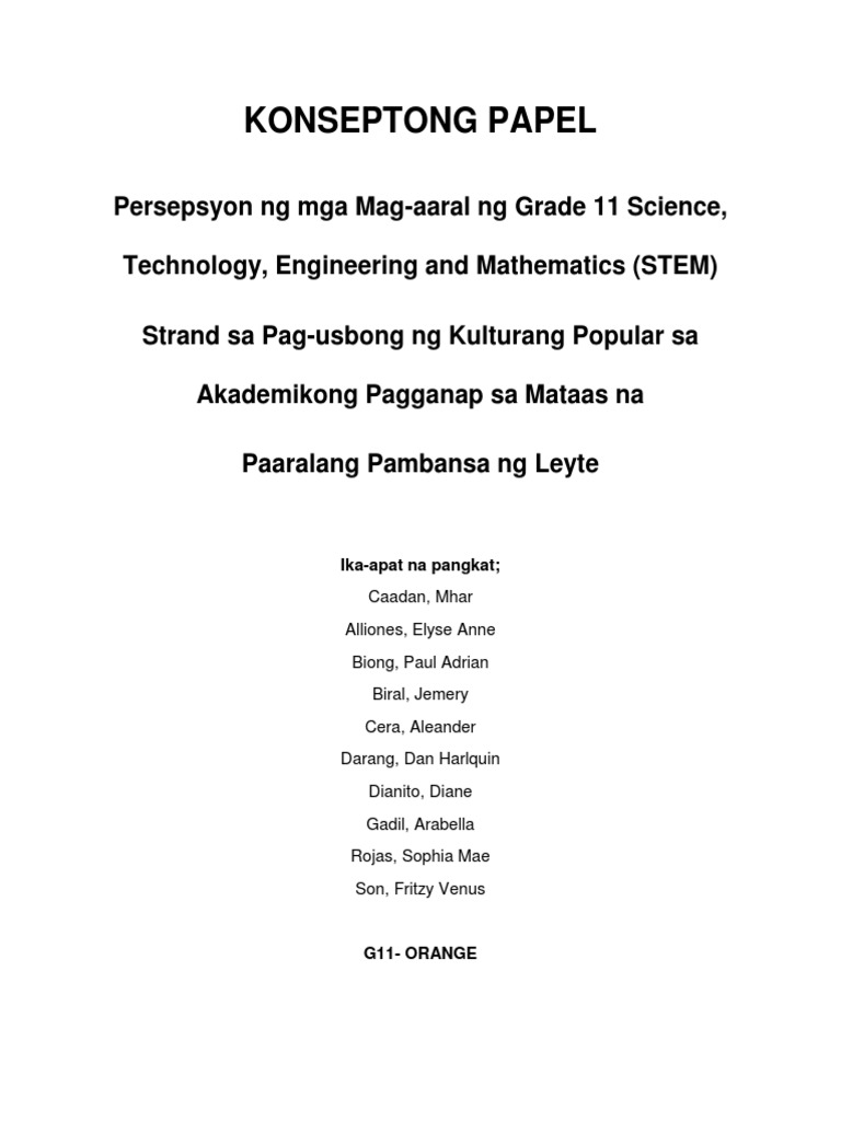 Konseptong Papel | PDF