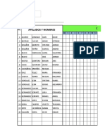 Control Asistencia Cuarto Periodosecundaria - 2019