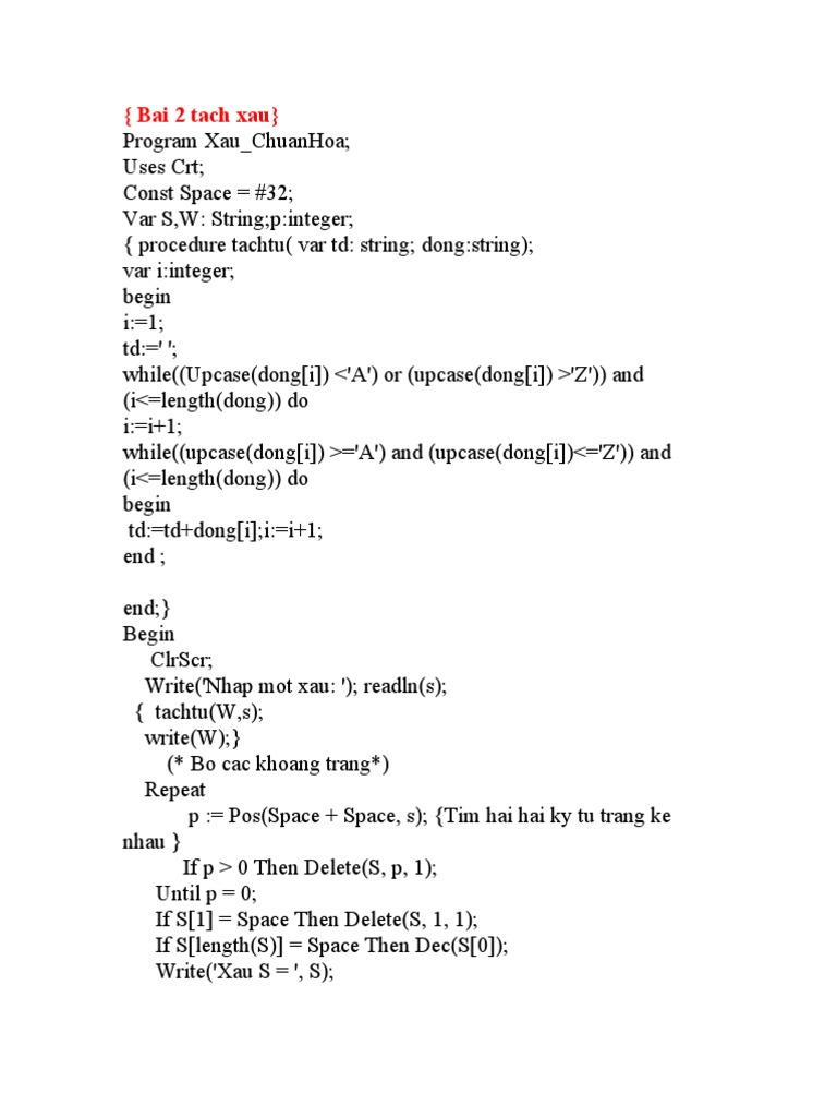 String Manipulation in Pascal | PDF | Teaching Methods & Materials ...