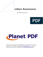 Os Irmaos Karamazov Fiodor Dostoievski Ingles PDF