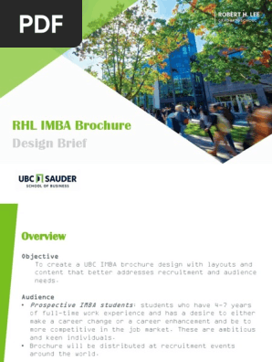 imba brochure design brief 2020