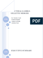 Procter & Gamble-Gillette Merger: By: Christine Cruell Kamika Hemphill Antjuan Seawright Jonathan Toney