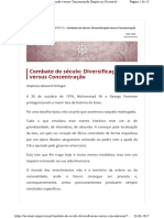 Combate Do Século - Diversificação Versus Concentração PDF