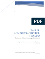 Actividad ADMINISTRACION DEL TIEMPO