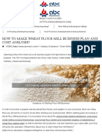 How To Make Wheat Flour Mill Business Plan and Cost Anslysis? (Factory Guide)