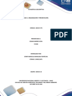 Estadística descriptiva de la evolución del desempleo en Colombia