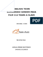 Analisis Teori Komunikasi Gender Pada Film 112 Years A Slave