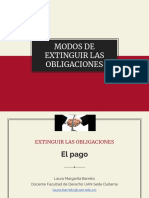 Extinción de Las Obligaciones EL Pago