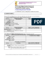 Technical Requirement Checklist - NGAS