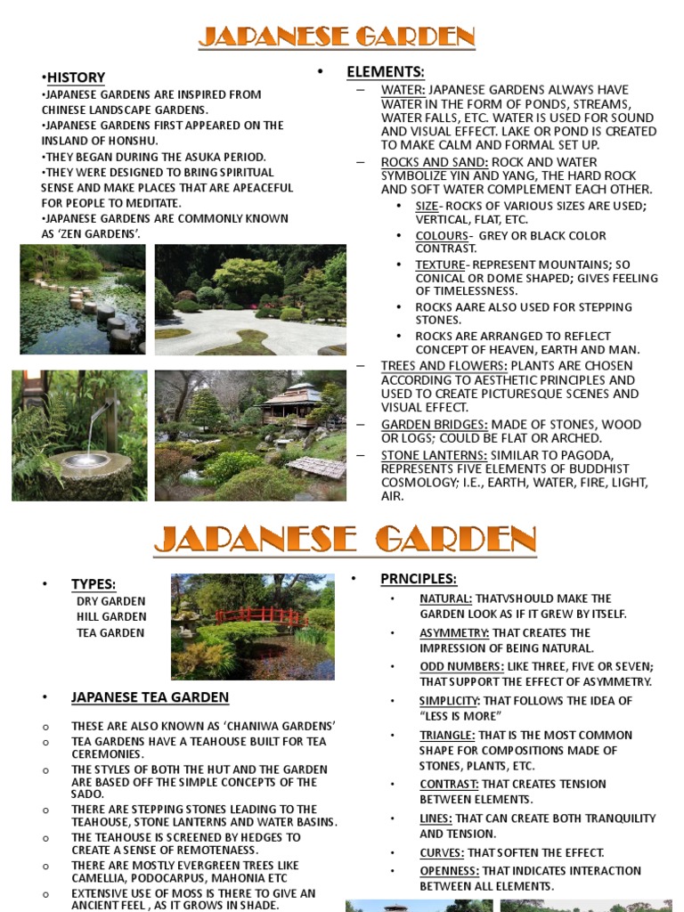 The Elements and Principles of Japanese Garden Design A Guide to the