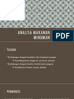 Analisa Makanan Dan Minuman