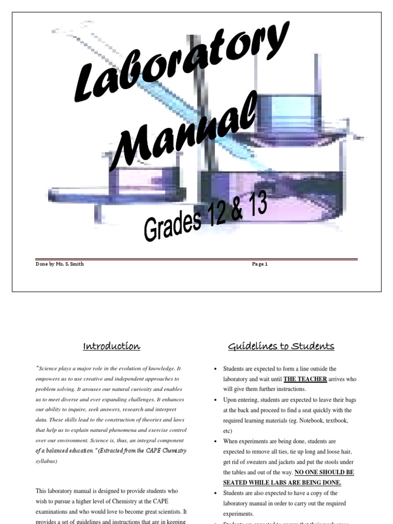 Titration Guidelines for Chemistry Lab | PDF | Titration | Chemistry